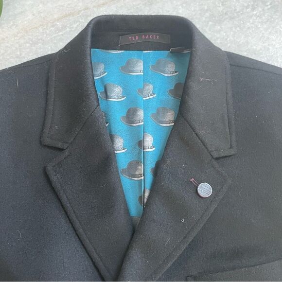 Ted Baker London Endurance Wool Cashmere Coat Medium - Picture 1 of 16